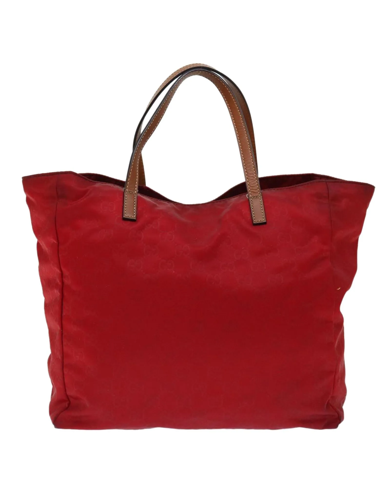 Red GG Canvas Tote Bag - Italian Made Tote for Women