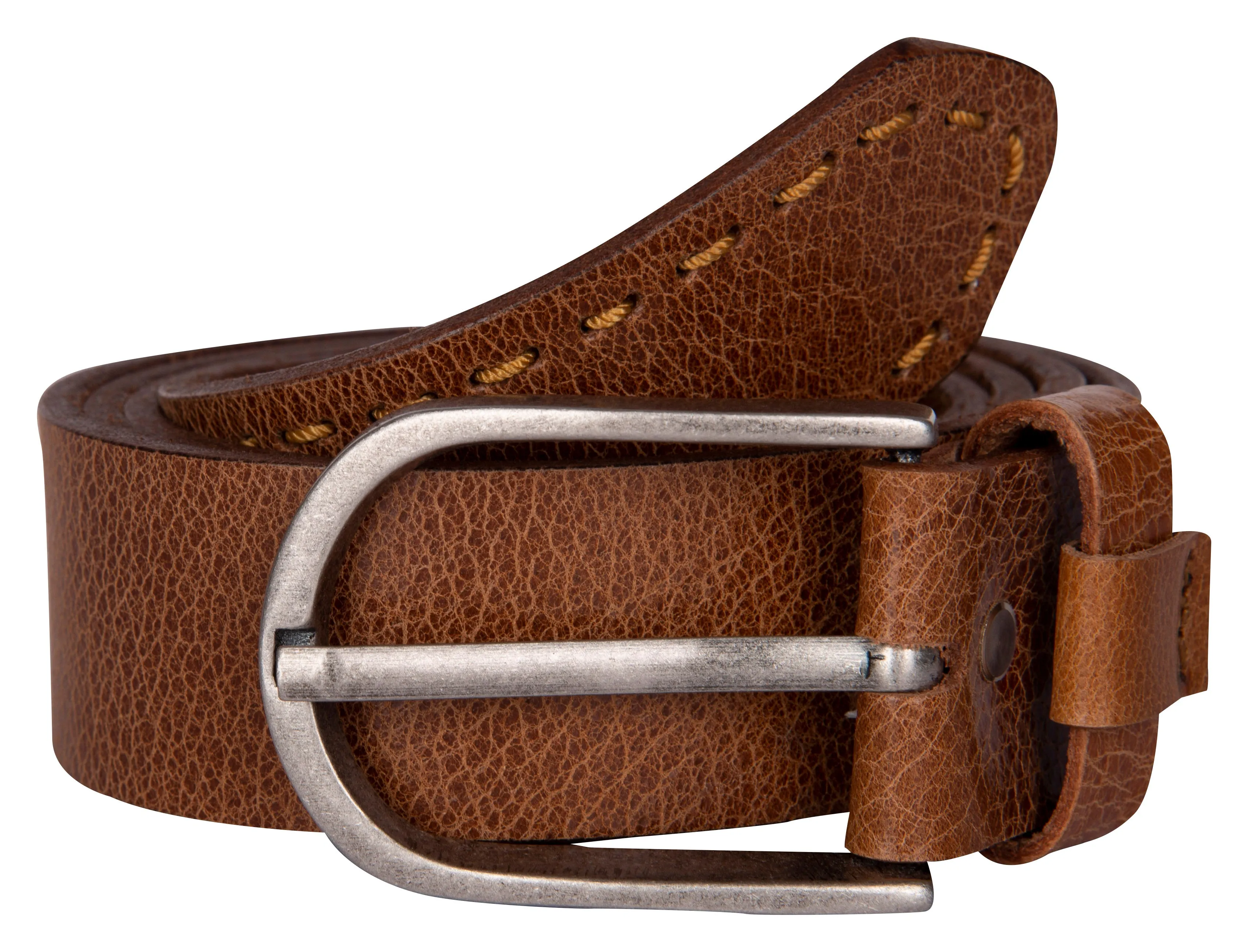 RL Crackle Hand stitch Casual Leather Belt