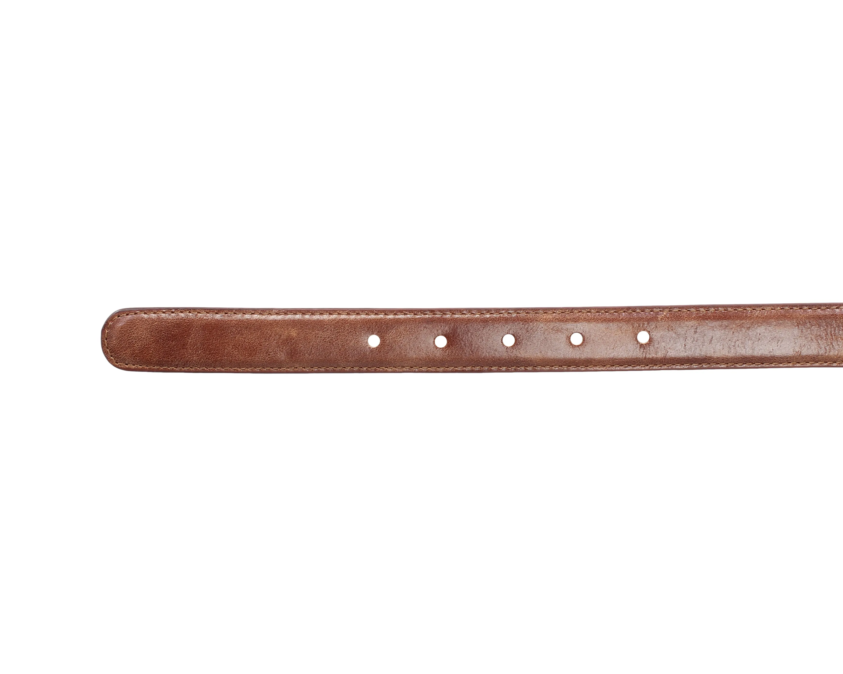 RL Crackle Leather Slimline Belt 25MM