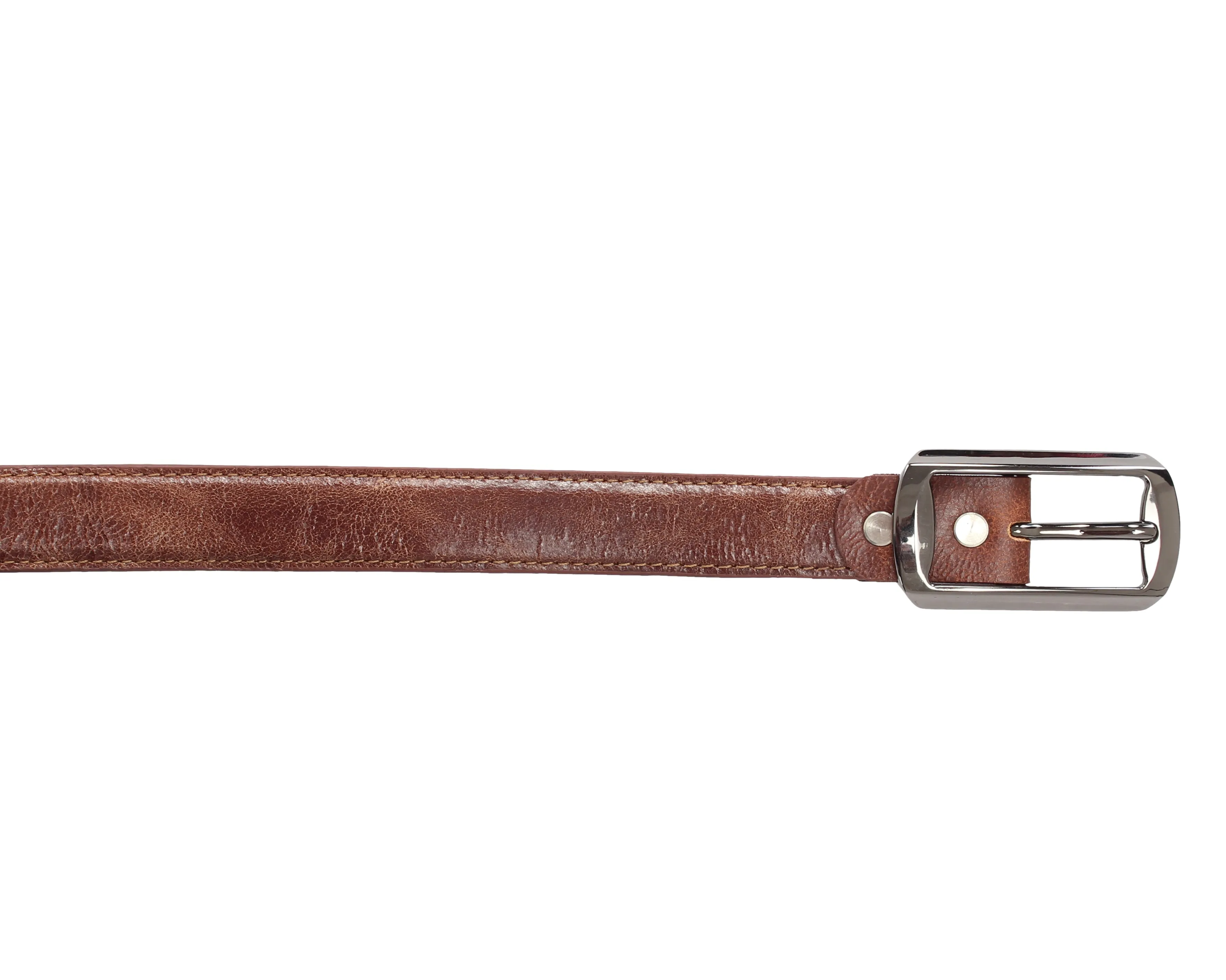 RL Crackle Leather Slimline Belt 25MM