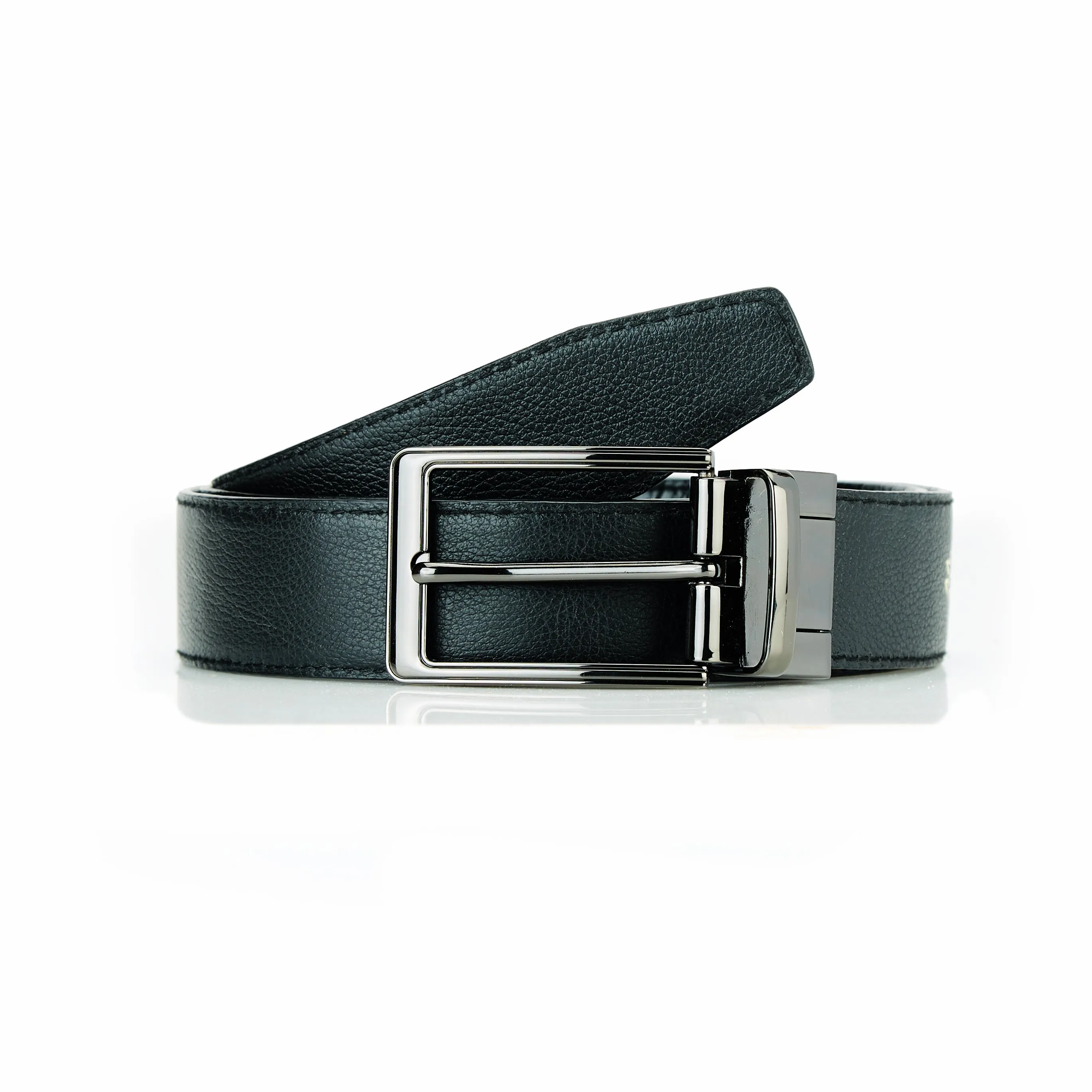 RL Croco Reversible Leather Belt For Men