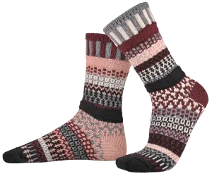 Rosewood Recycled Wool Mix Crew Socks