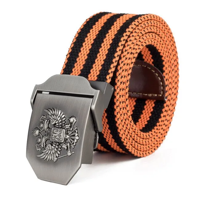 Russian National Emblem Canvas Tactical Belt