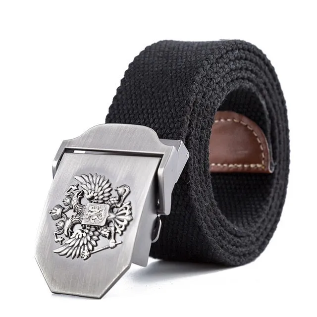 Russian National Emblem Canvas Tactical Belt