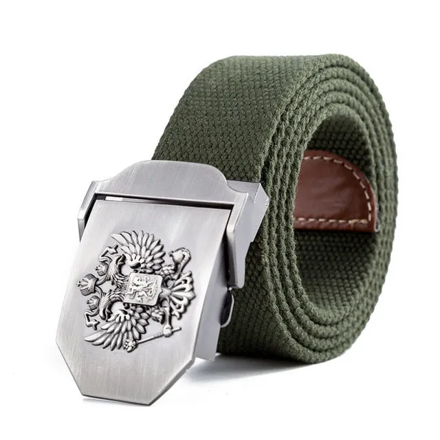 Russian National Emblem Canvas Tactical Belt