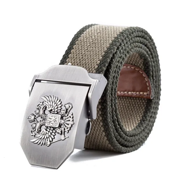 Russian National Emblem Canvas Tactical Belt