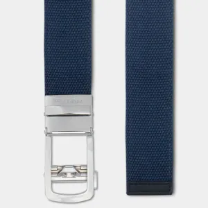 Silver | Canvas Belt