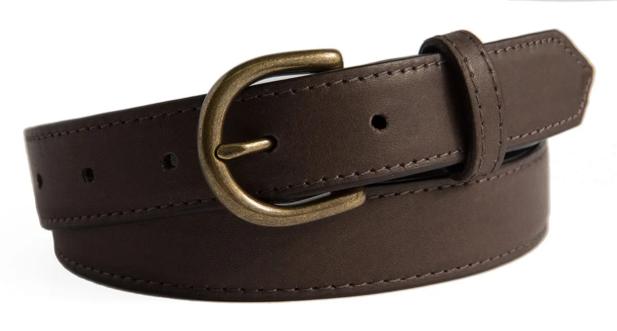 Soho Belt, (1.25") Antiqued Brass Buckle