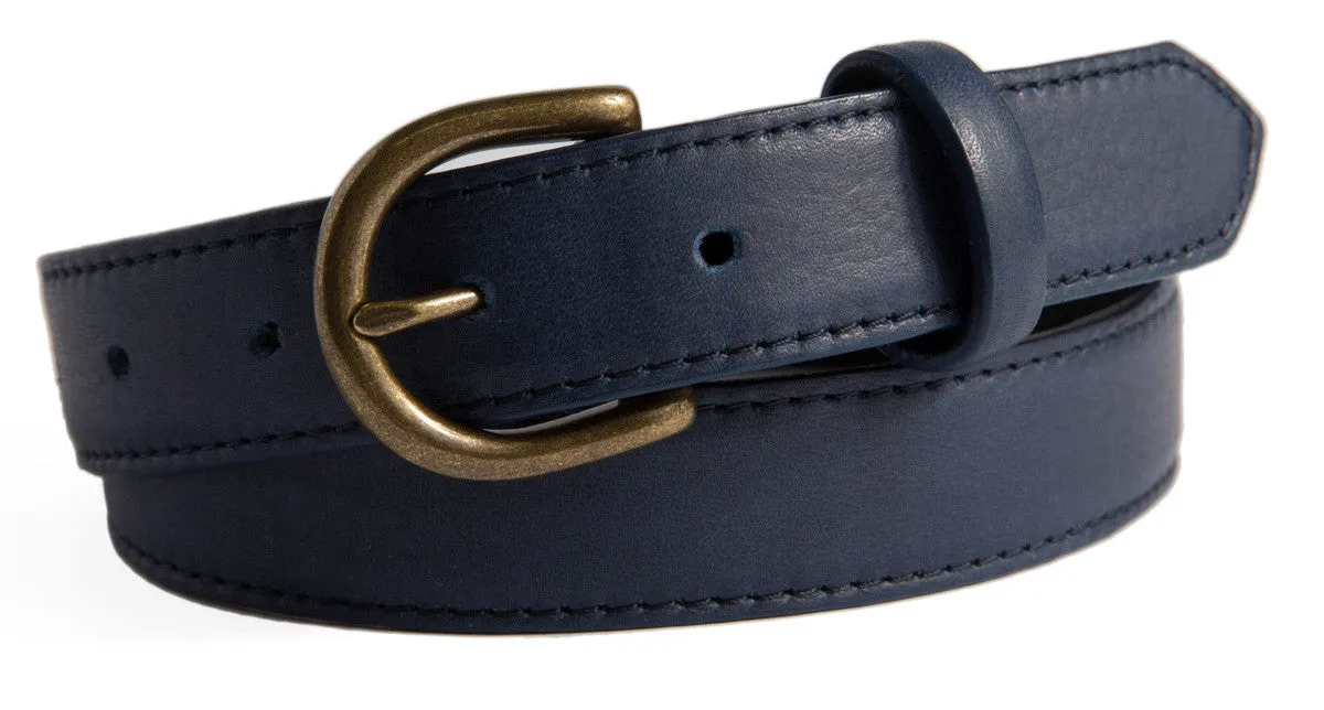 Soho Belt, (1.25") Antiqued Brass Buckle