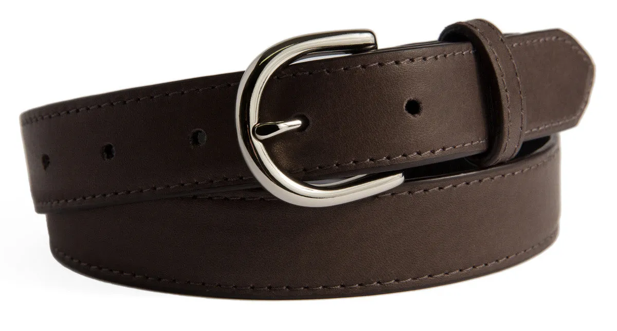 Soho Belt, (1") Shiny Silver Buckle