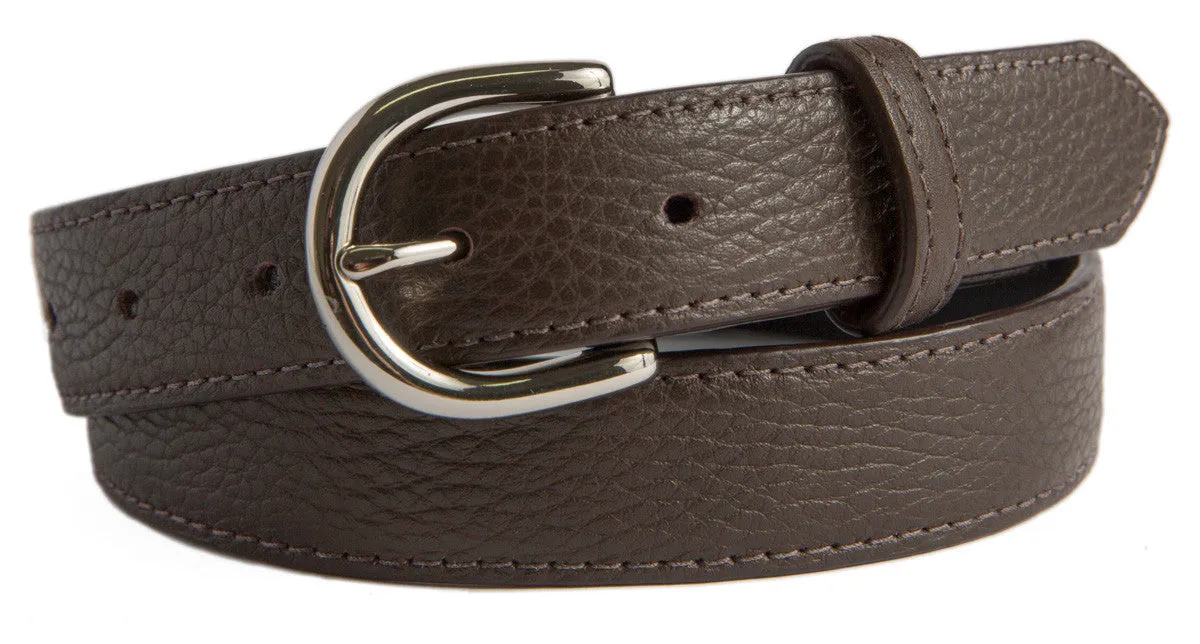 Soho Belt, (1") Shiny Silver Buckle