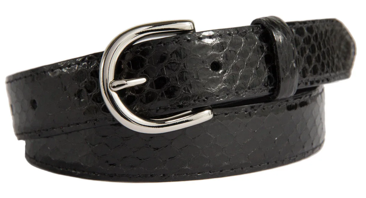 Soho Belt, (1") Shiny Silver Buckle