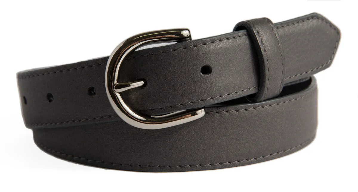 Soho Belt, (1") Shiny Silver Buckle