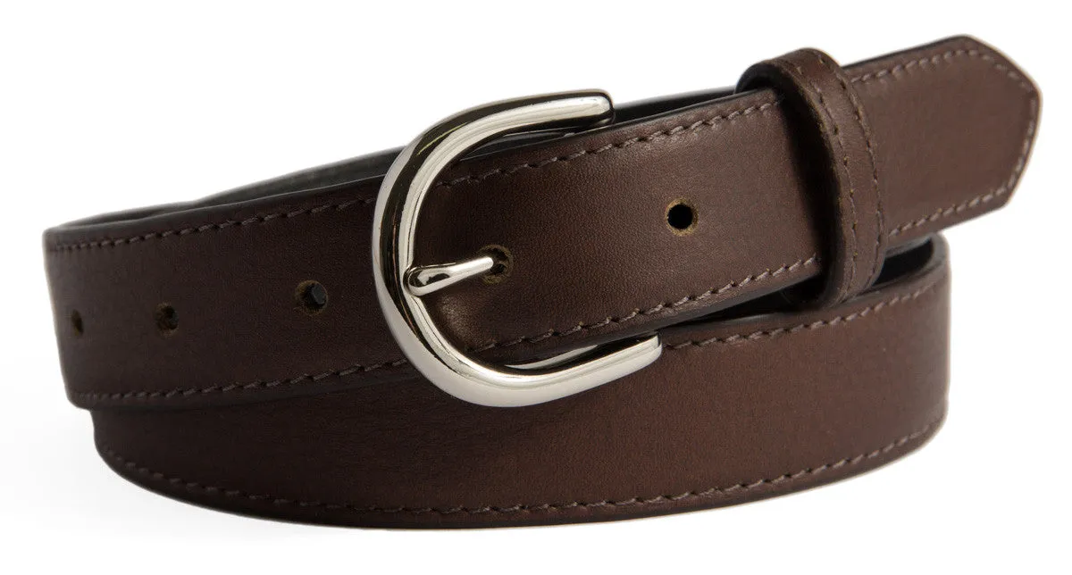 Soho Belt, (1") Shiny Silver Buckle