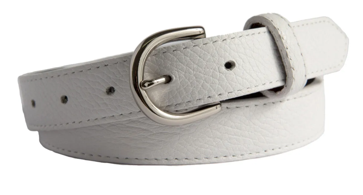 Soho Belt, (1") Shiny Silver Buckle