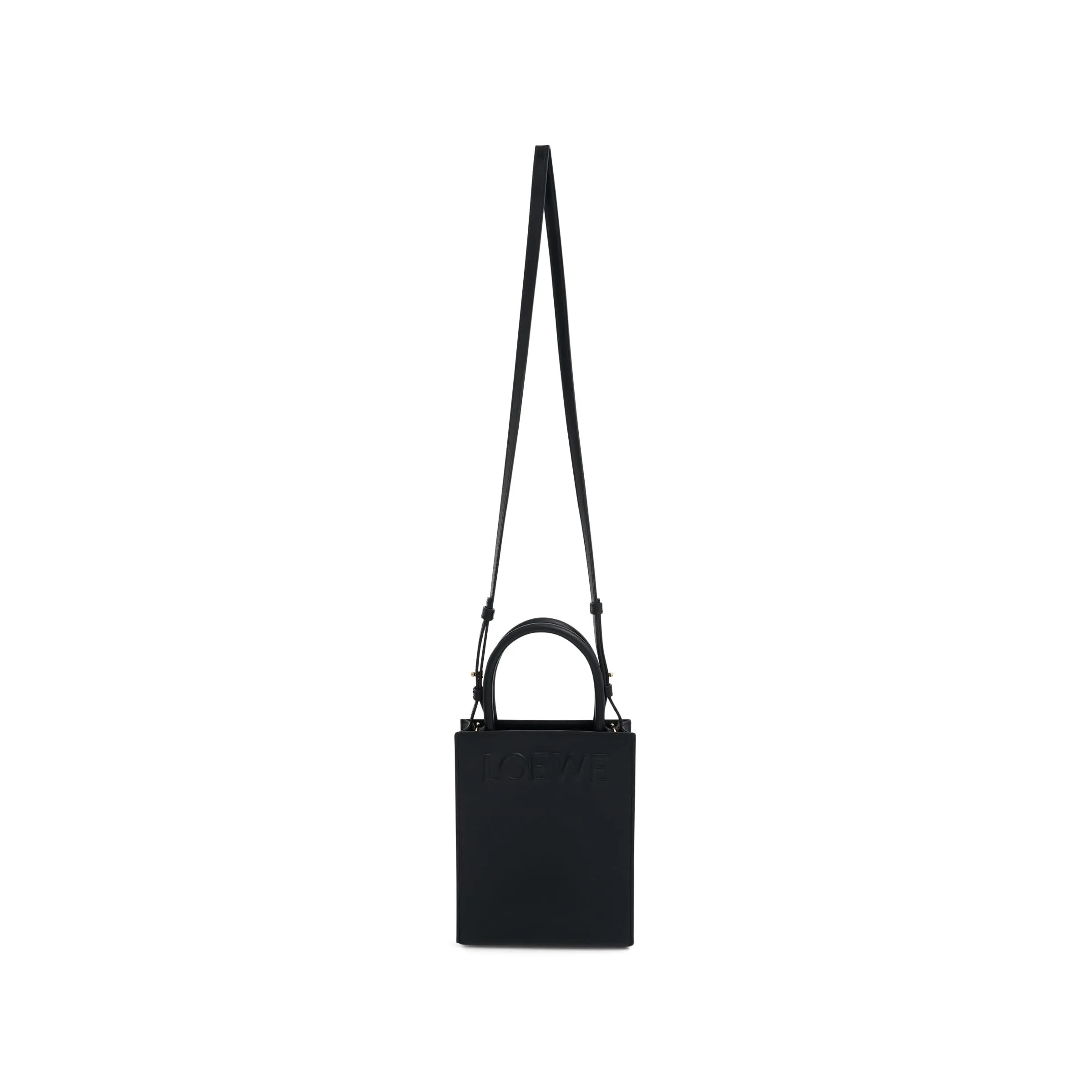 Standard A5 Tote Bag in Sleek Calfskin in Black