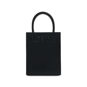 Standard A5 Tote Bag in Sleek Calfskin in Black