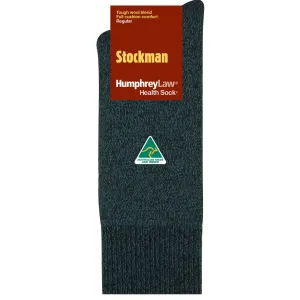 Stockman Work Socks in Black Cobalt - Aussie Made