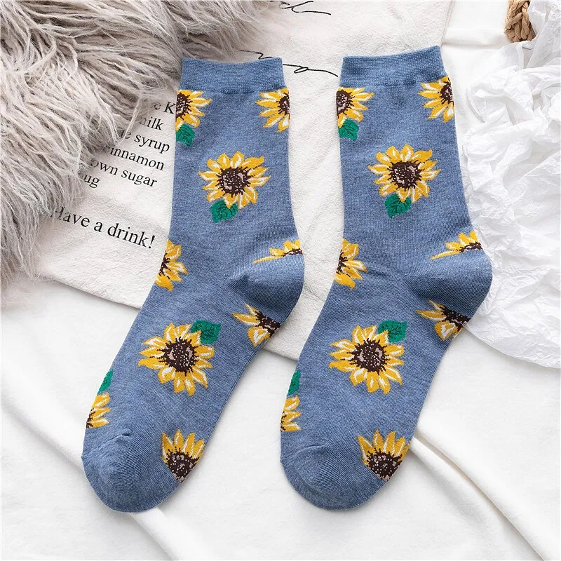 Sunflower Cotton Long Socks