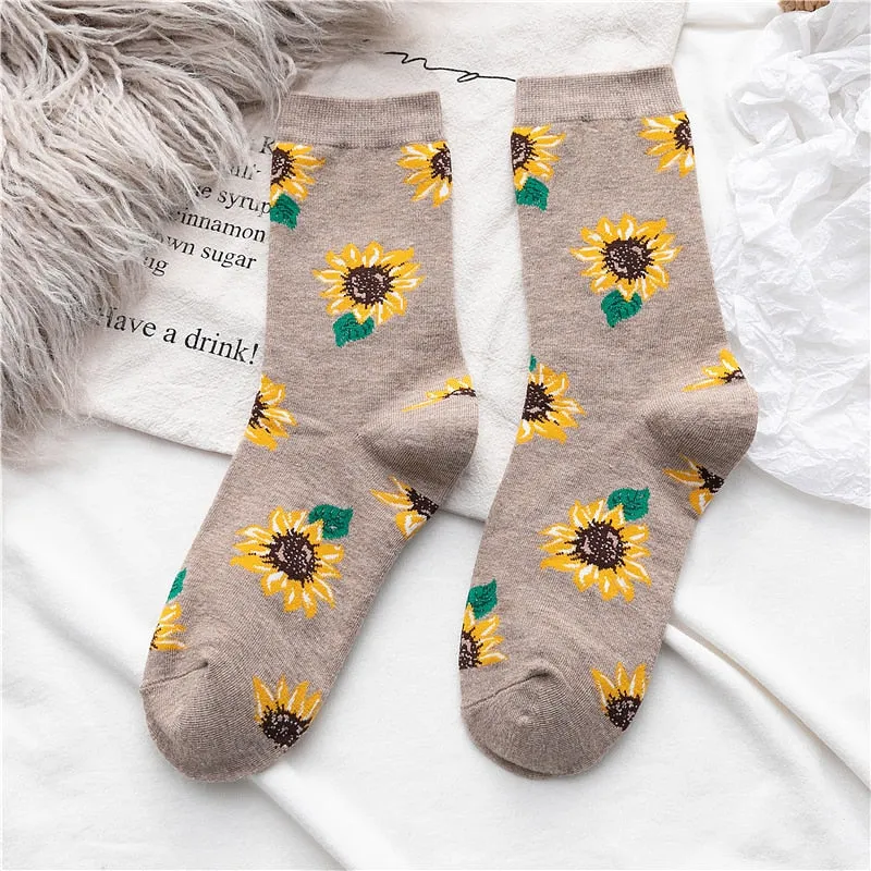 Sunflower Cotton Long Socks