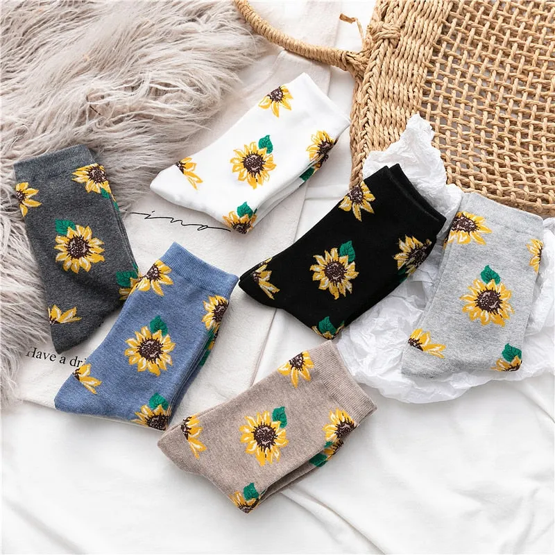 Sunflower Cotton Long Socks