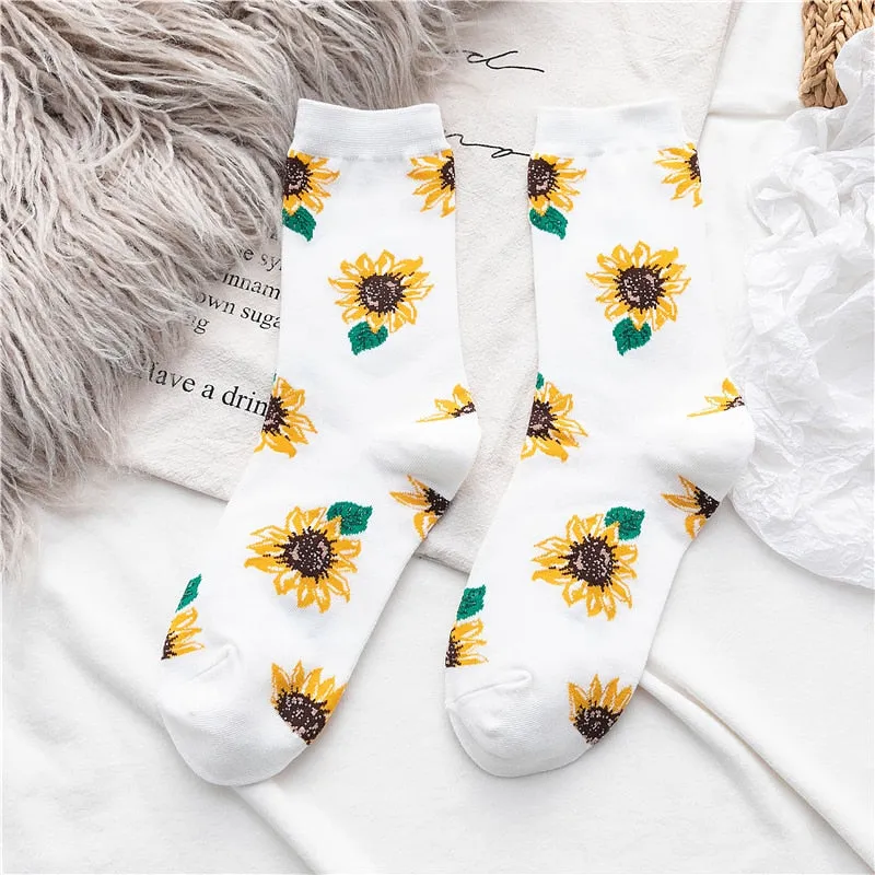 Sunflower Cotton Long Socks