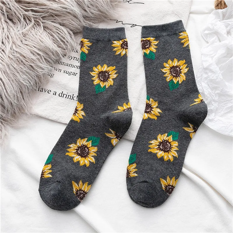 Sunflower Cotton Long Socks