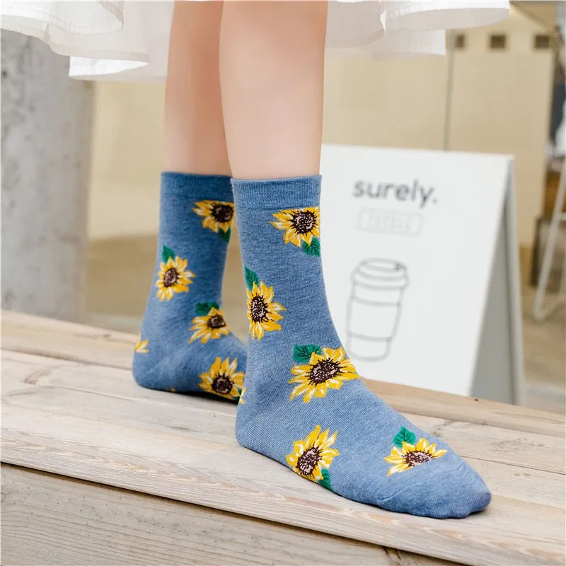 Sunflower Cotton Long Socks