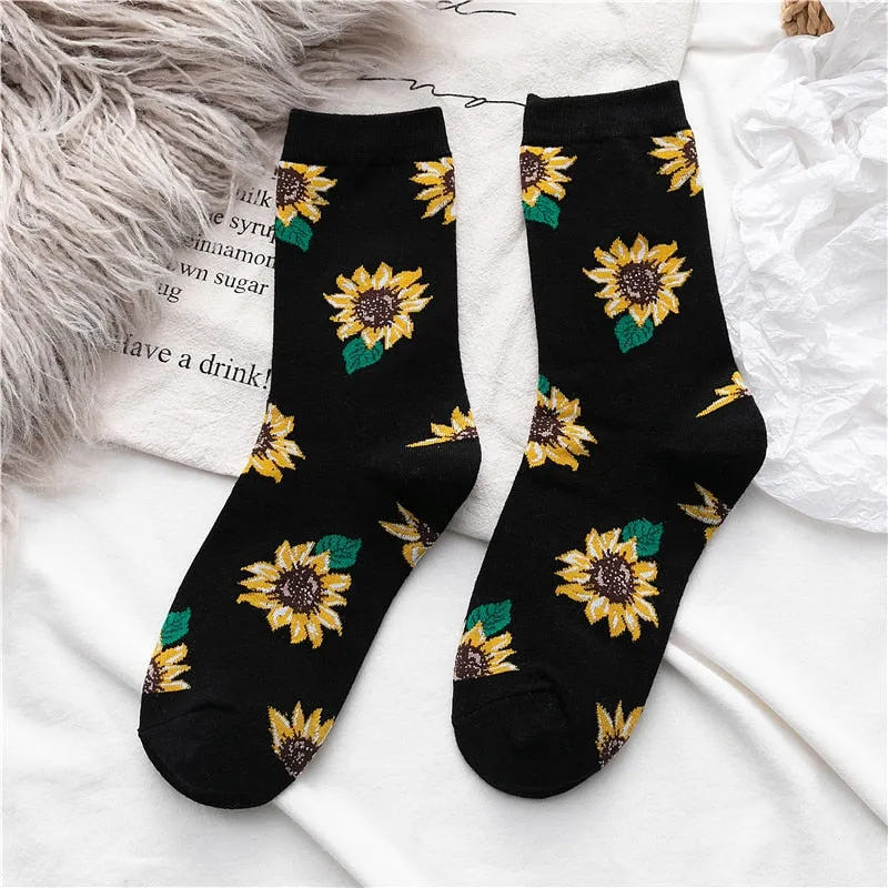 Sunflower Cotton Long Socks