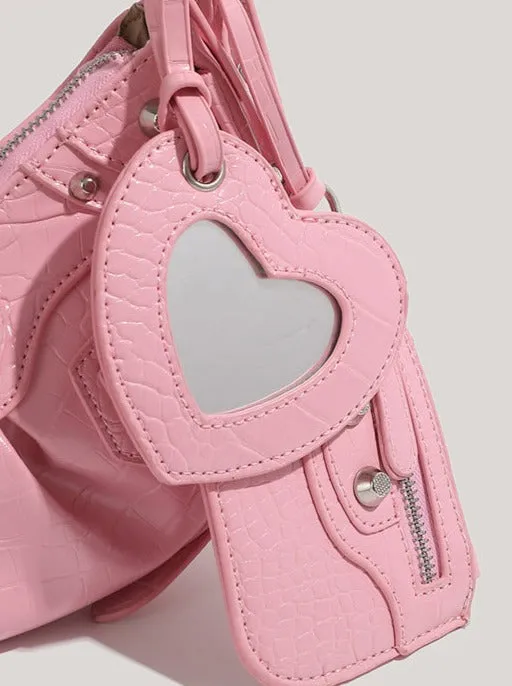 Taya Mini Shoulder Bag with Heart Detail