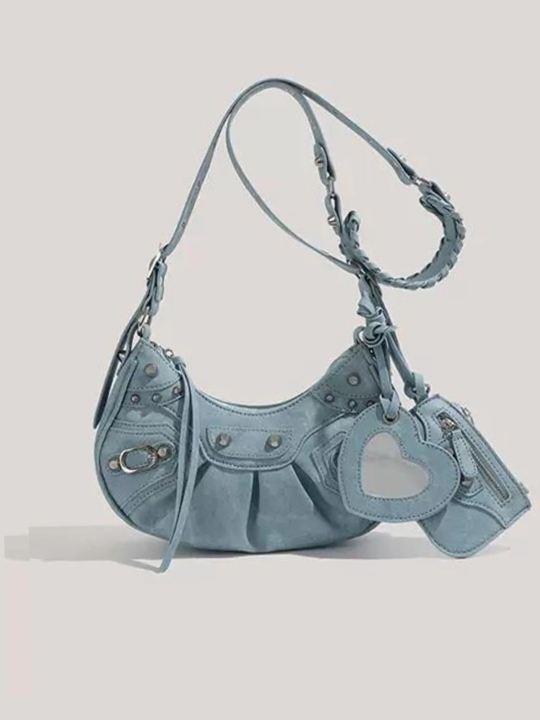 Taya Mini Shoulder Bag with Heart Detail