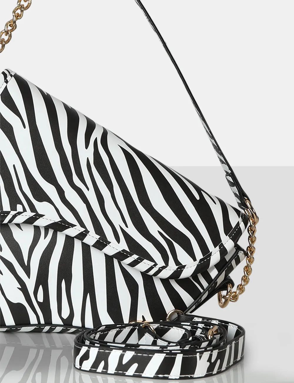 The Fox Zebra Saddle Shoulder Bag