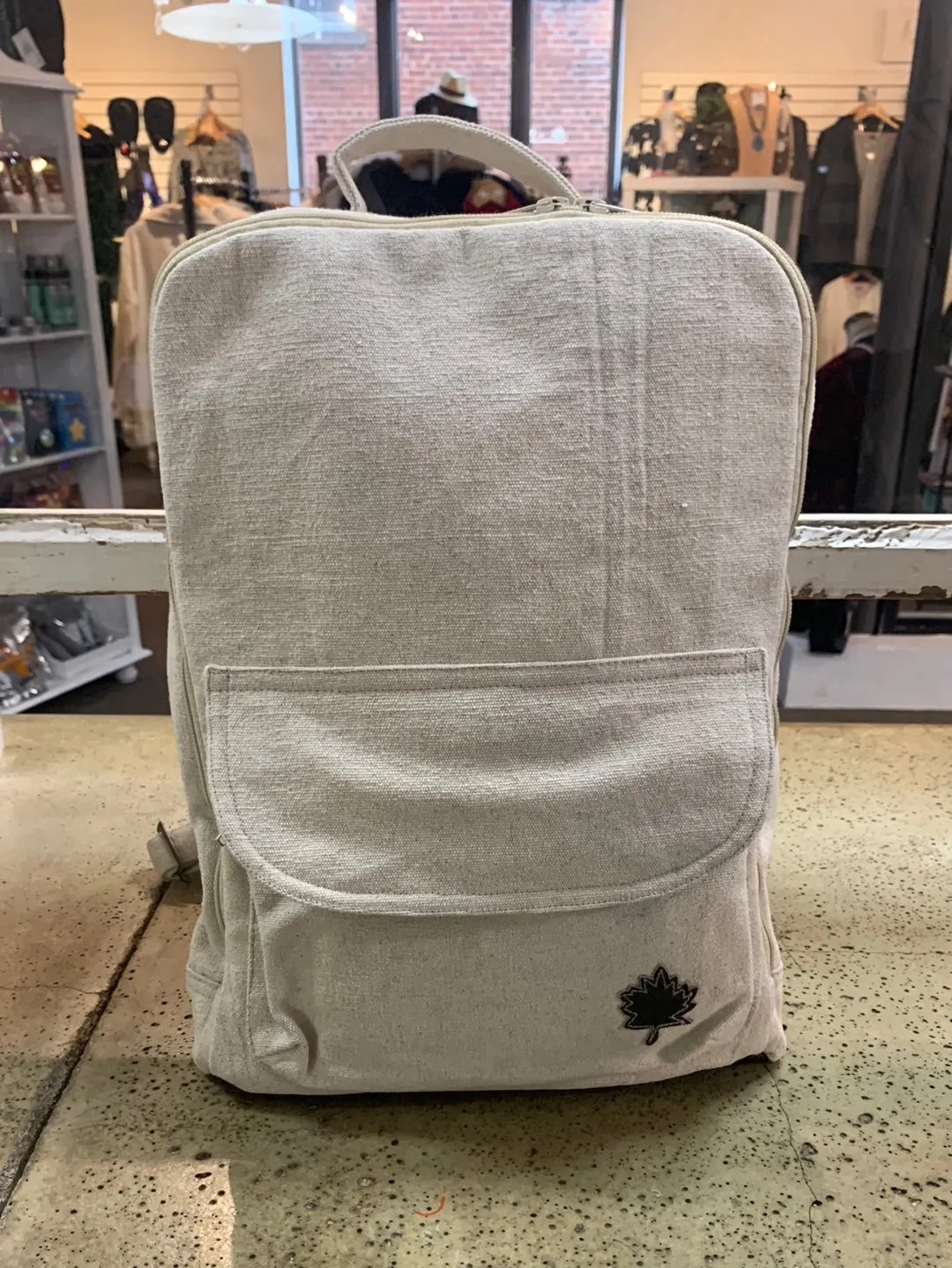 Vintage Canvas “Maple Leaf” Backpack