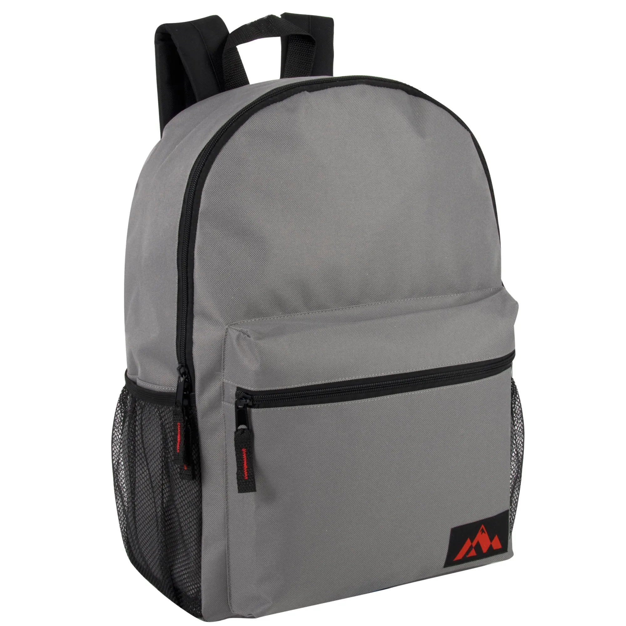 Wholesale 46cm Backpack 25L Capacity With Side Pocket - 5 Dark Colours