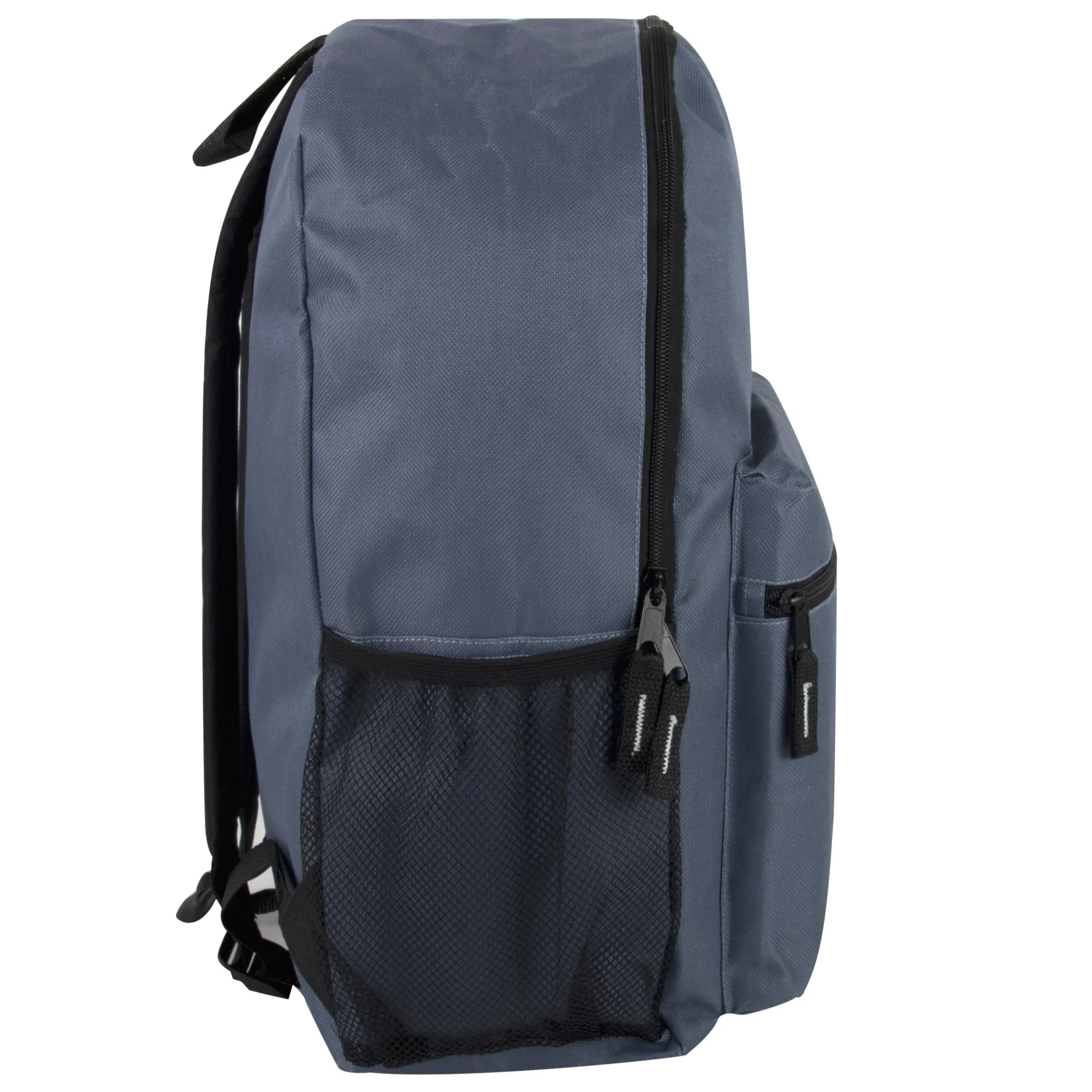 Wholesale 46cm Backpack 25L Capacity With Side Pocket - 5 Dark Colours